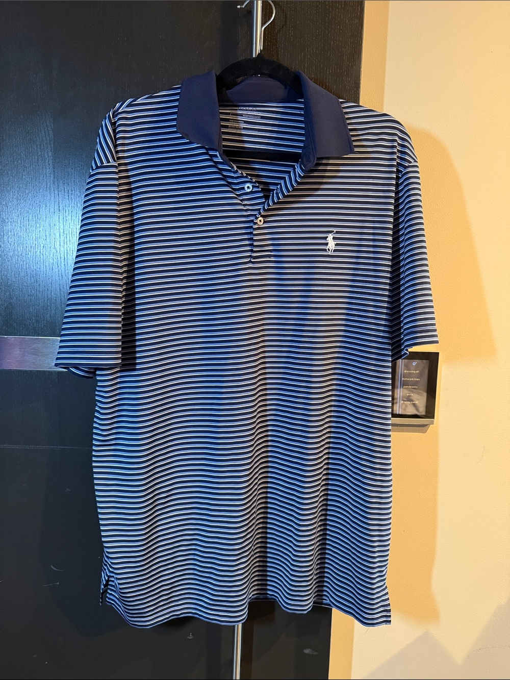 Polo by Ralph Lauren Navy & White Striped Men’s Polo